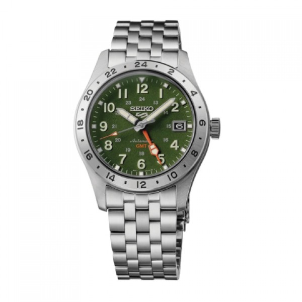 Seiko HDB001K1 Silver Green Automatic GMT